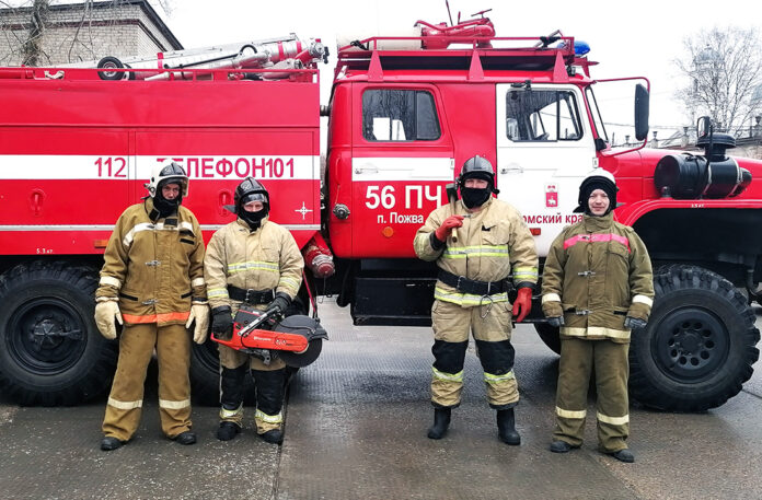 Пожарные 56 пожарной части