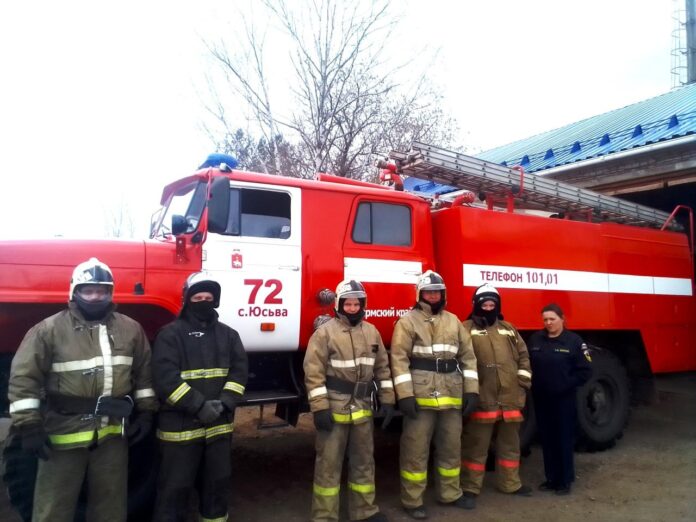 Пожарные 72 ПЧ в Юсьве
