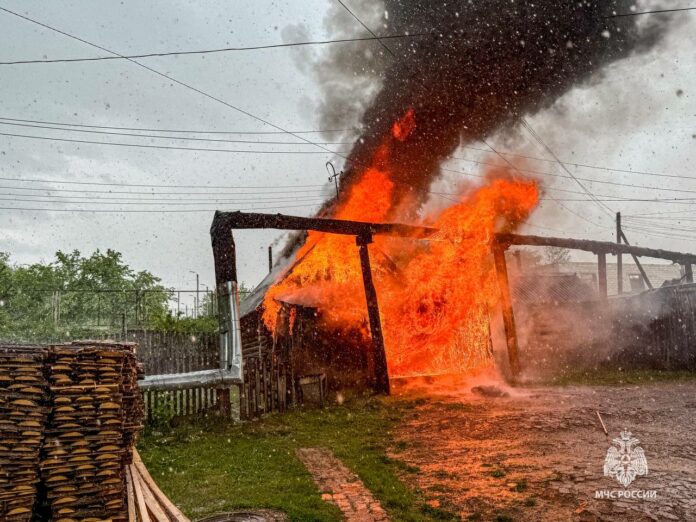 пожар в Кудымкаре
