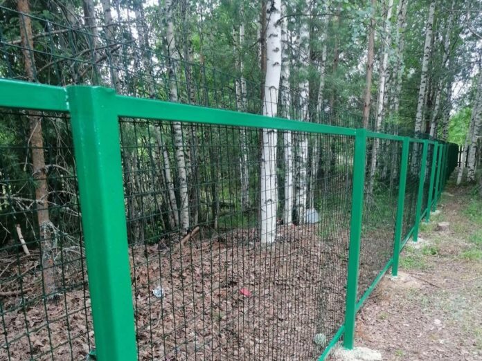ограждение кладбища в Гайнском МО