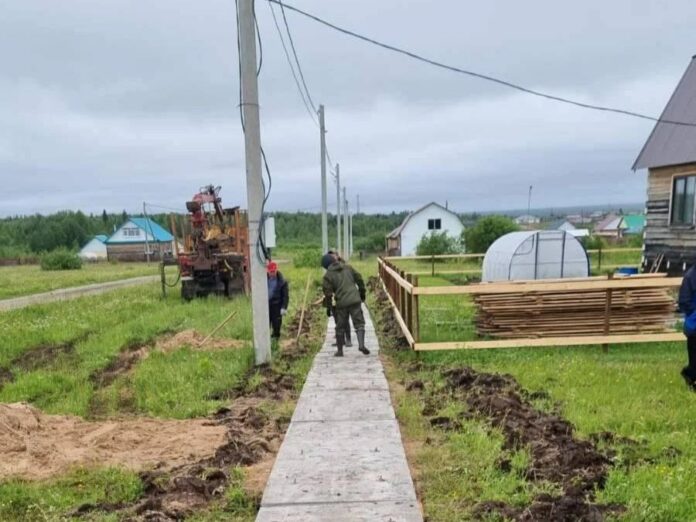 строительство тротуаров в Гайнах