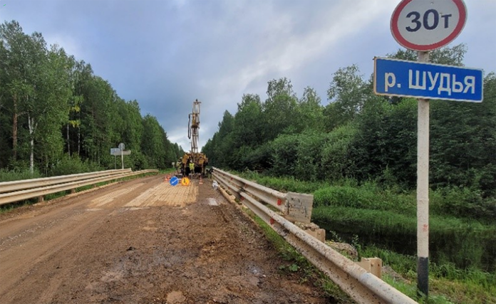 Мост через реку Шудья